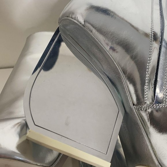 Maison Margiela Silver Italy Mirror Ankle Booties - Picture 13 of 16